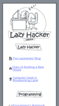 Mobile Screenshot of lazyhacker.com