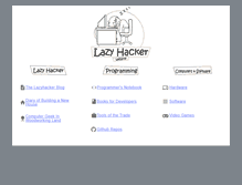 Tablet Screenshot of lazyhacker.com